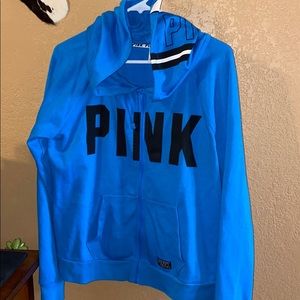 Pink brand.. zip up hoodie.. In bright blue